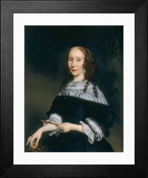 Framed Print : Portrait of a Lady, 1667. Creator: Nicolaes Maes Framed Print : Portrait of a Lady, 1667. Creator: Nicolaes Maes
