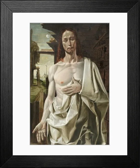 Framed Print : The Risen Christ, 1490. Creator: Bramantino Framed Print : The Risen Christ, 1490. Creator: Bramantino