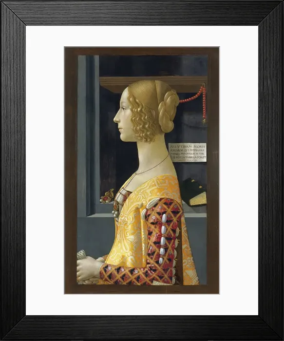 Framed Print : Portrait of Giovanna degli Albizzi Tornabuoni, 1489. Creator: Domenico Ghirlandaio Framed Print : Portrait of Giovanna degli Albizzi Tornabuoni, 1489. Creator: Domenico Ghirlandaio