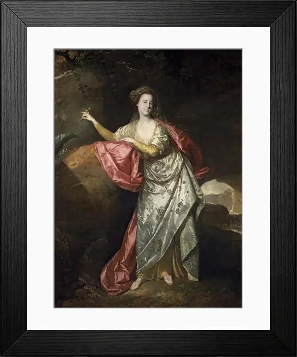 Framed Print : Portrait of Ann Brown in the Role of Miranda (?), 1770. Creator: Johan Zoffany Framed Print : Portrait of Ann Brown in the Role of Miranda (?), 1770. Creator: Johan Zoffany