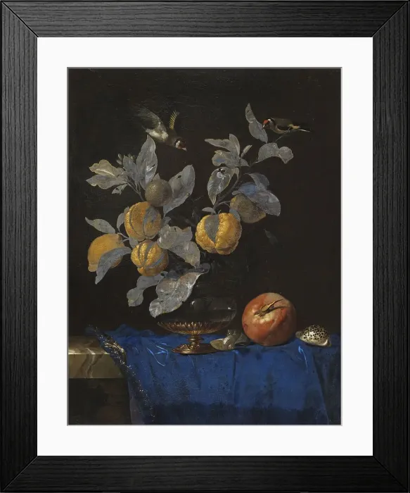 Framed Print : Still Life with Fruit, 1664. Creator: Willem van Aelst Framed Print : Still Life with Fruit, 1664. Creator: Willem van Aelst