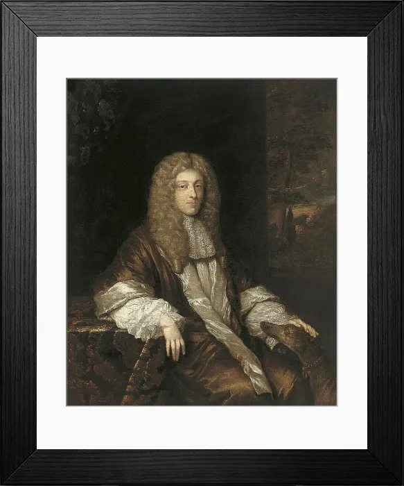 Framed Print : Portrait of a Man, 1676. Creator: Gaspar Netscher Framed Print : Portrait of a Man, 1676. Creator: Gaspar Netscher