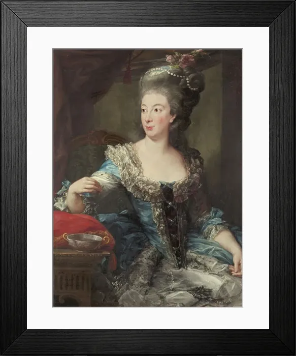 Framed Print : Portrait of the Countess Maria Benedetta di San Martino, 1785. Creator: Pompeo Batoni Framed Print : Portrait of the Countess Maria Benedetta di San Martino, 1785. Creator: Pompeo Batoni