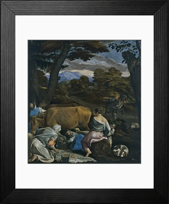 Framed Print : The Parable of the Sower, 1560. Creator: Jacopo Bassano il vecchio Framed Print : The Parable of the Sower, 1560. Creator: Jacopo Bassano il vecchio
