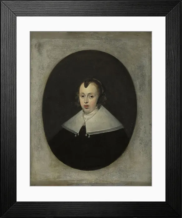 Framed Print : Portrait of a Woman aged Thirty, 165(2). Creator: Gerard Terborch II Framed Print : Portrait of a Woman aged Thirty, 165(2). Creator: Gerard Terborch II