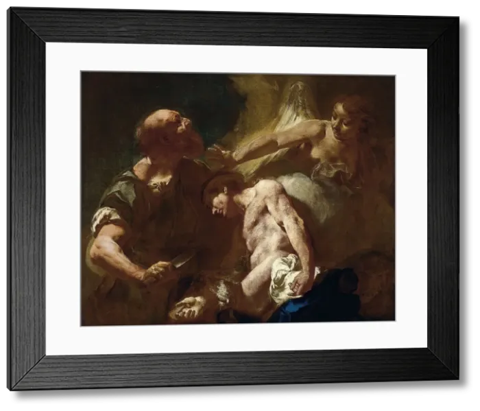 Framed Print : The Sacrifice of Isaac, 1715. Creator: Giovanni Battista Piazzetta Framed Print : The Sacrifice of Isaac, 1715. Creator: Giovanni Battista Piazzetta