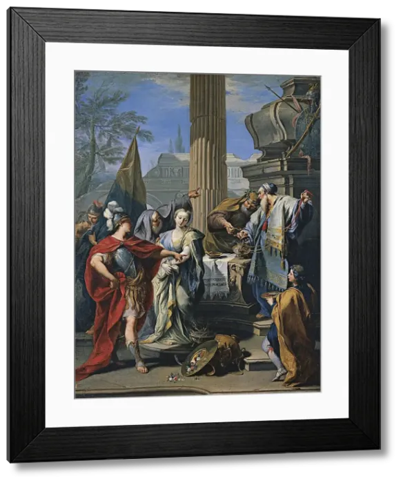 Framed Print : The Sacrifice of Polyxena, unknown date, (c1730s). Creator: Workshop of Giovanni Battista Pittoni Framed Print : The Sacrifice of Polyxena, unknown date, (c1730s). Creator: Workshop of Giovanni Battista Pittoni