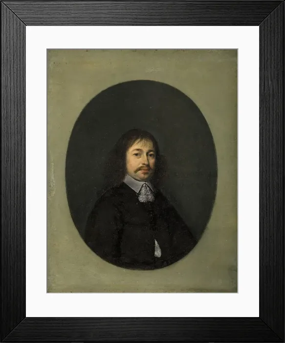 Framed Print : Portrait of a Man aged Forty-two, 1652. Creator: Gerard Terborch II Framed Print : Portrait of a Man aged Forty-two, 1652. Creator: Gerard Terborch II