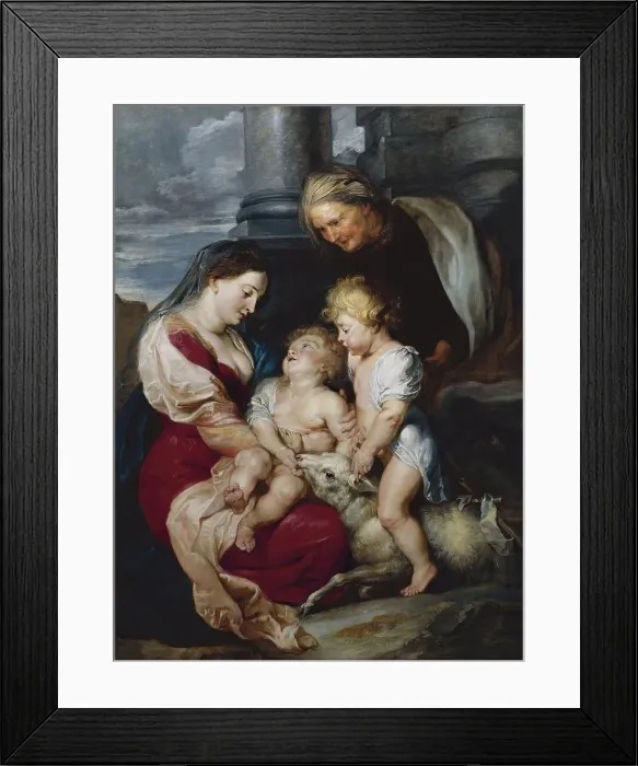 Framed Print : The Virgin and Child with Saint Elizabeth and Saint John the Baptist, 1618. Creator: Peter Paul Rubens Framed Print : The Virgin and Child with Saint Elizabeth and Saint John the Baptist, 1618. Creator: Peter Paul Rubens