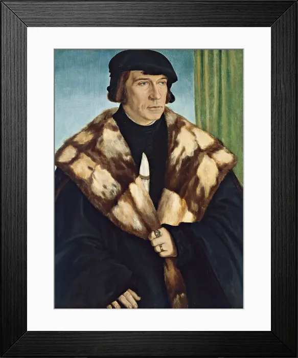 Framed Print : Portrait of Ruprecht Stüpf, 1528. Creator: Barthel Beham Framed Print : Portrait of Ruprecht Stüpf, 1528. Creator: Barthel Beham