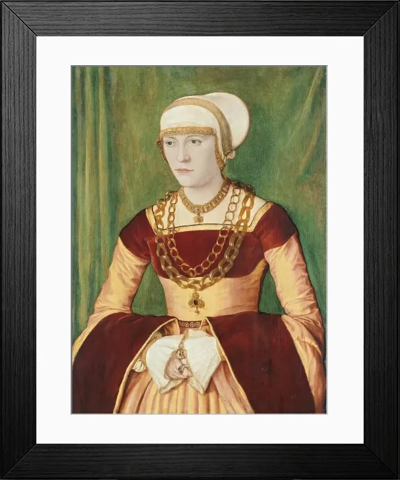 Framed Print : Portrait of Ursula Rudolph, 1528. Creator: Barthel Beham Framed Print : Portrait of Ursula Rudolph, 1528. Creator: Barthel Beham