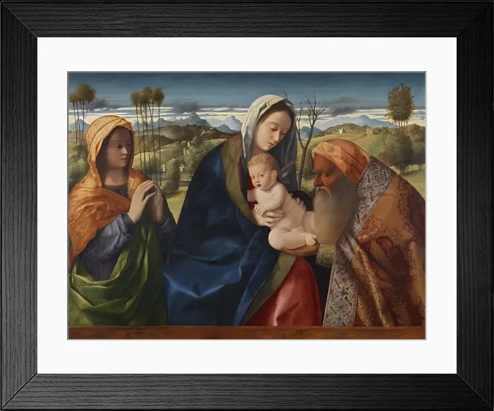 Framed Print : Nunc Dimittis, 1505. Creator: Giovanni Bellini Framed Print : Nunc Dimittis, 1505. Creator: Giovanni Bellini