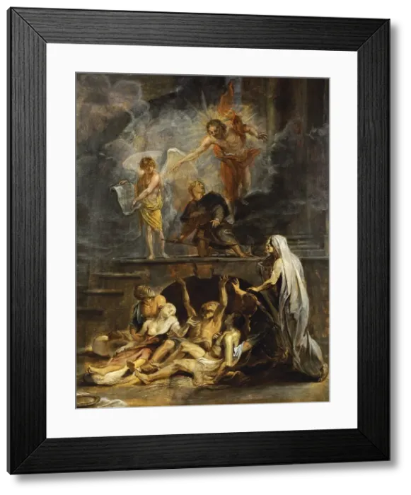 Framed Print : Saint Roch as Patron of Plague Victims, 1623. Creator: Workshop of Peter Paul Rubens Framed Print : Saint Roch as Patron of Plague Victims, 1623. Creator: Workshop of Peter Paul Rubens