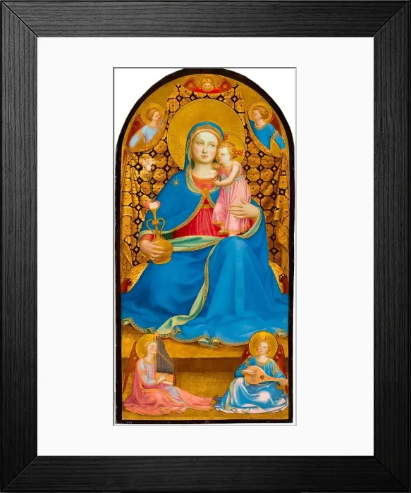 Framed Print : The Virgin of Humility, 1433. Creator: Fra Angelico Framed Print : The Virgin of Humility, 1433. Creator: Fra Angelico