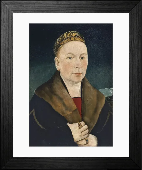Framed Print : Portrait of a Man (Sebastian Gessler?), 1515. Creator: Martin Schaffner Framed Print : Portrait of a Man (Sebastian Gessler?), 1515. Creator: Martin Schaffner
