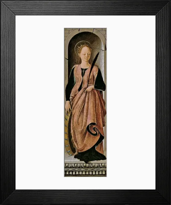 Framed Print : Saint Catherine, 1470. Creator: Francesco del Cossa Framed Print : Saint Catherine, 1470. Creator: Francesco del Cossa