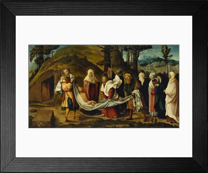 Framed Print : Christ's body carried to the Tomb, 1520. Creator: Hans Burgkmair, the Elder Framed Print : Christ's body carried to the Tomb, 1520. Creator: Hans Burgkmair, the Elder