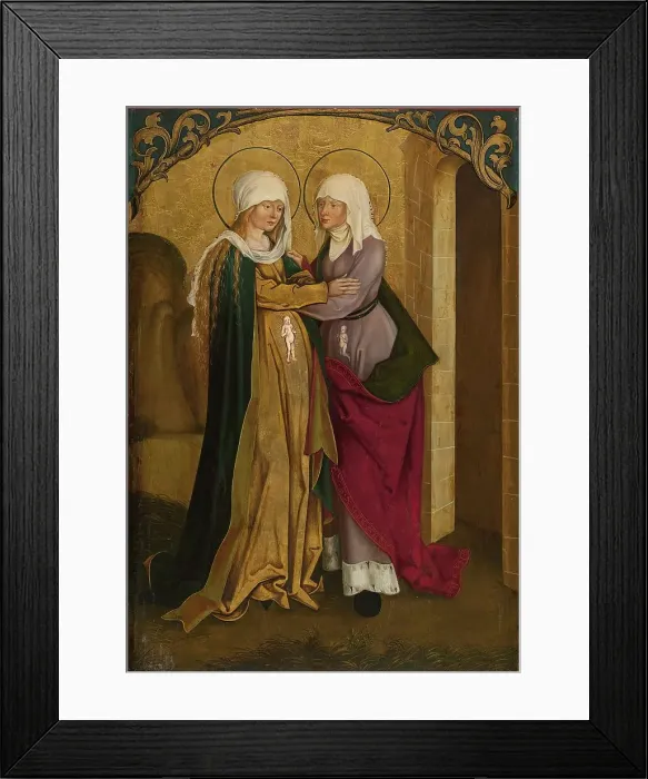Framed Print : The Visitation, 1505. Creators: Jakob Strub, Hans Strub Framed Print : The Visitation, 1505. Creators: Jakob Strub, Hans Strub