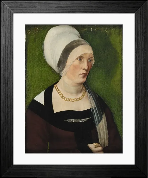 Framed Print : Portrait of a Woman, 1510. Creator: Wolf Traut Framed Print : Portrait of a Woman, 1510. Creator: Wolf Traut