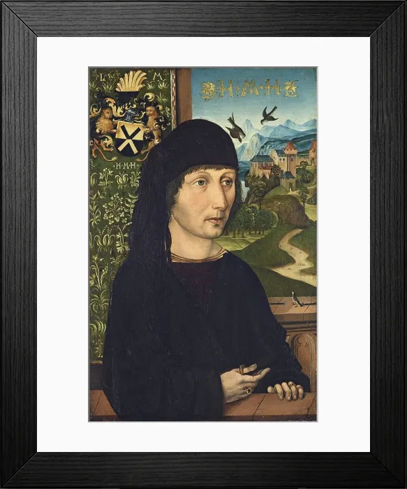 Framed Print : Portrait of Levinus Memminger, 1485. Creator: Michael Wolgemut Framed Print : Portrait of Levinus Memminger, 1485. Creator: Michael Wolgemut