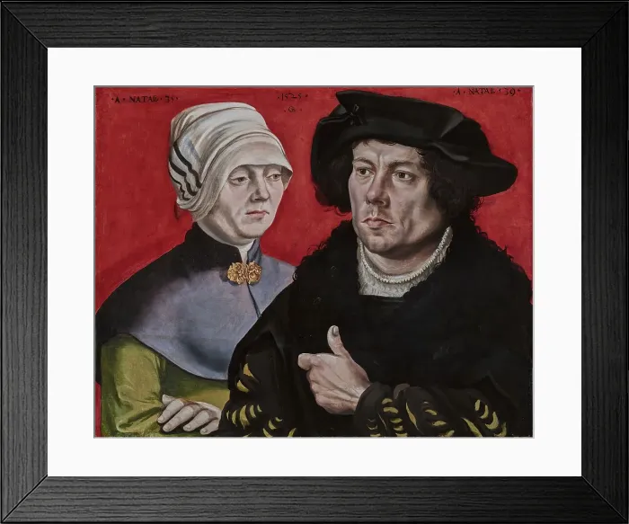 Framed Print : Portrait of a married Couple, 1525. Creator: Gabriel Zehender