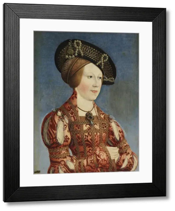 Framed Print : Portrait of Anne of Hungary and Bohemia, 1519. Creator: Hans Maler Framed Print : Portrait of Anne of Hungary and Bohemia, 1519. Creator: Hans Maler