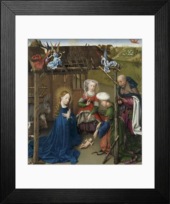 Framed Print : The Nativity, 1434. Creator: Jacques Daret