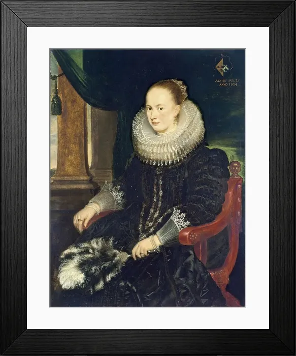 Framed Print : Portrait of Antonia Canis, 1624. Creator: Cornelis de Vos Framed Print : Portrait of Antonia Canis, 1624. Creator: Cornelis de Vos
