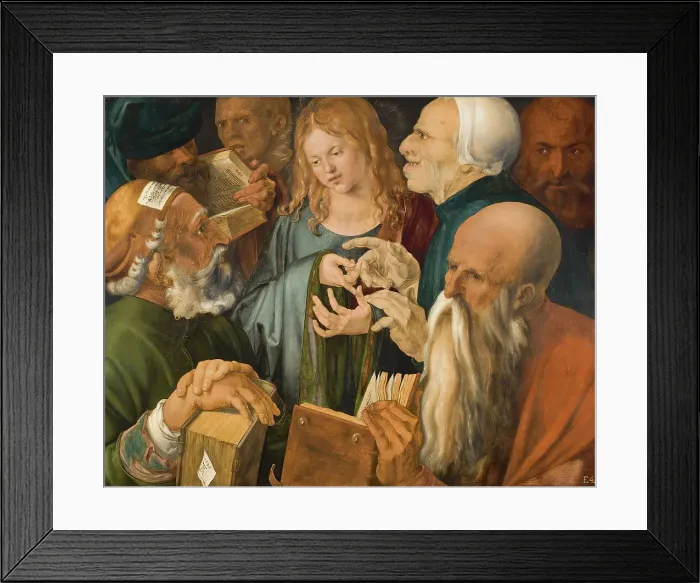 Framed Print : Jesus Among the Doctors, 1506. Creator: Albrecht Durer Framed Print : Jesus Among the Doctors, 1506. Creator: Albrecht Durer
