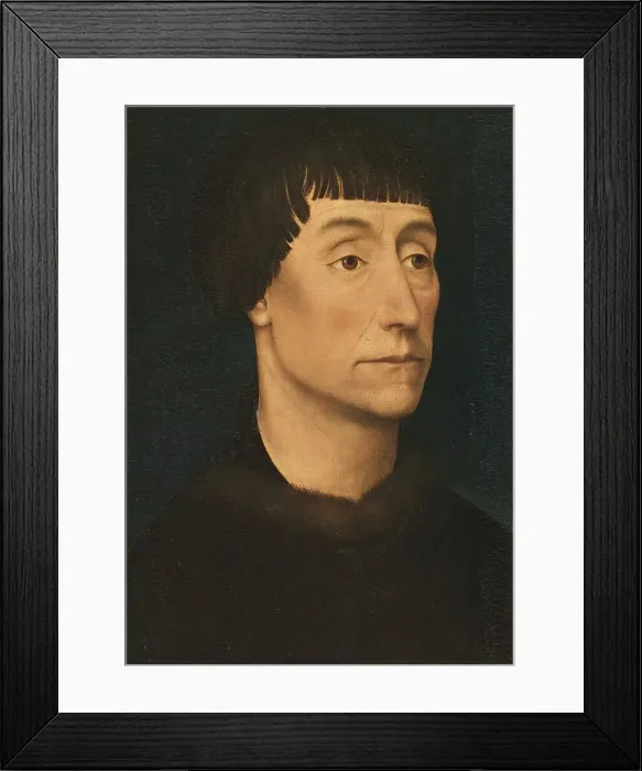 Framed Print : Portrait of a Man, 1464. Creator: Rogier Van der Weyden Framed Print : Portrait of a Man, 1464. Creator: Rogier Van der Weyden
