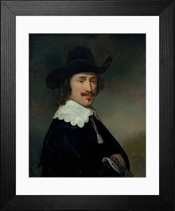 Framed Print : Portrait of a Man, 1640. Creator: Govaert Flinck Framed Print : Portrait of a Man, 1640. Creator: Govaert Flinck