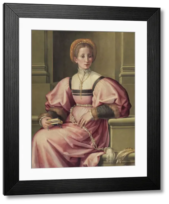 Framed Print : Portrait of a Lady, 1530. Creator: Pier Francesco Foschi Framed Print : Portrait of a Lady, 1530. Creator: Pier Francesco Foschi