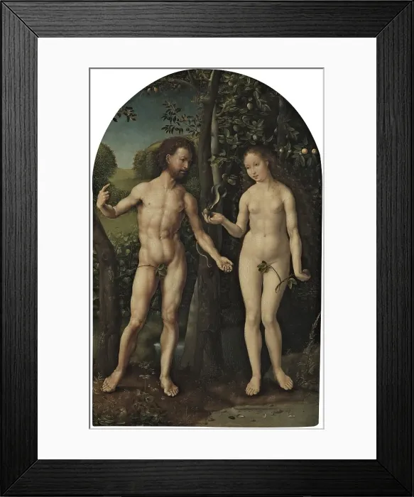 Framed Print : Adam and Eve, 1507. Creator: Jan Gossaert Framed Print : Adam and Eve, 1507. Creator: Jan Gossaert
