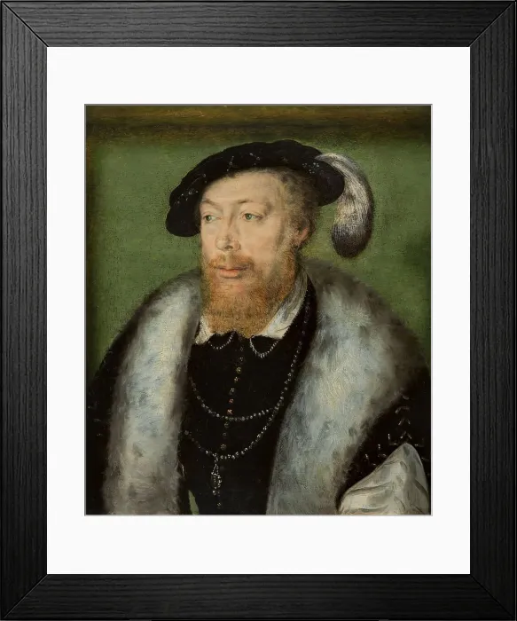 Framed Print : Portrait of Robert de la Marck, 4th Duke of Bouillon, 1550. Creator: Corneille de Lyon Framed Print : Portrait of Robert de la Marck, 4th Duke of Bouillon, 1550. Creator: Corneille de Lyon