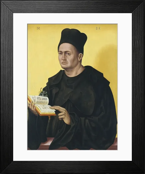 Framed Print : Portrait of a Benedictine Abbot, 1484. Creator: Jan Polack Framed Print : Portrait of a Benedictine Abbot, 1484. Creator: Jan Polack