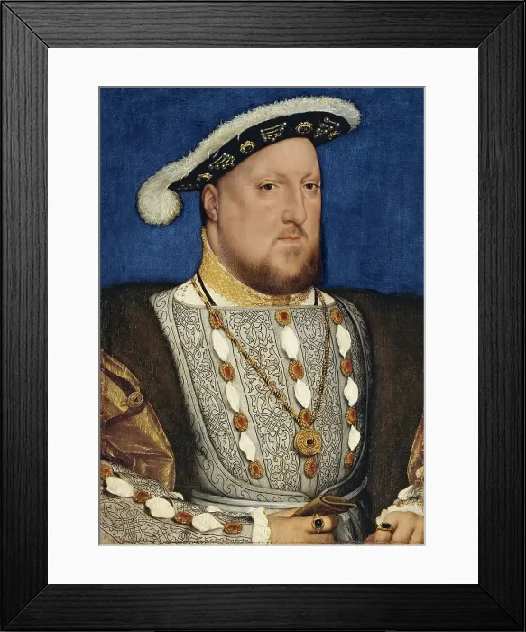 Framed Print : Portrait of Henry VIII of England, 1537. Creators: King Henry VIII, Hans Holbein the Younger Framed Print : Portrait of Henry VIII of England, 1537. Creators: King Henry VIII, Hans Holbein the Younger