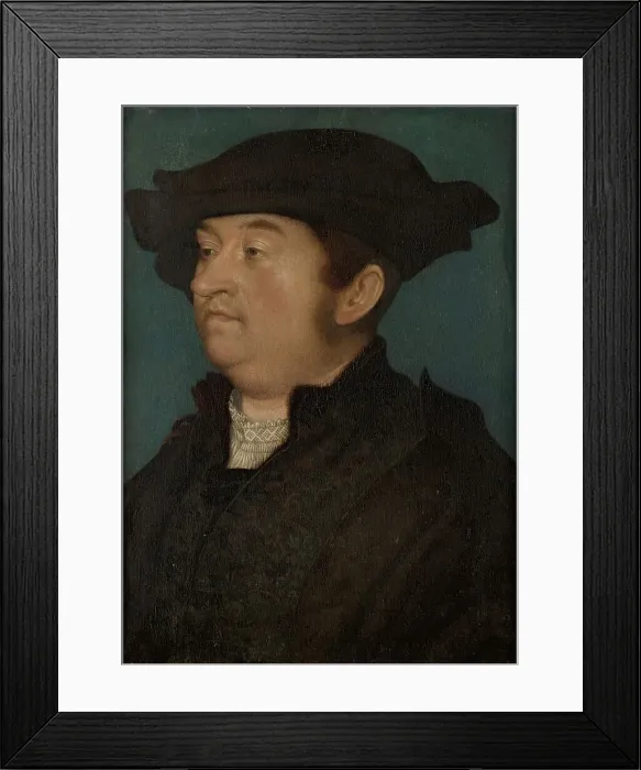 Framed Print : Portrait of a Man, 1518. Creator: Hans Holbein the Elder Framed Print : Portrait of a Man, 1518. Creator: Hans Holbein the Elder