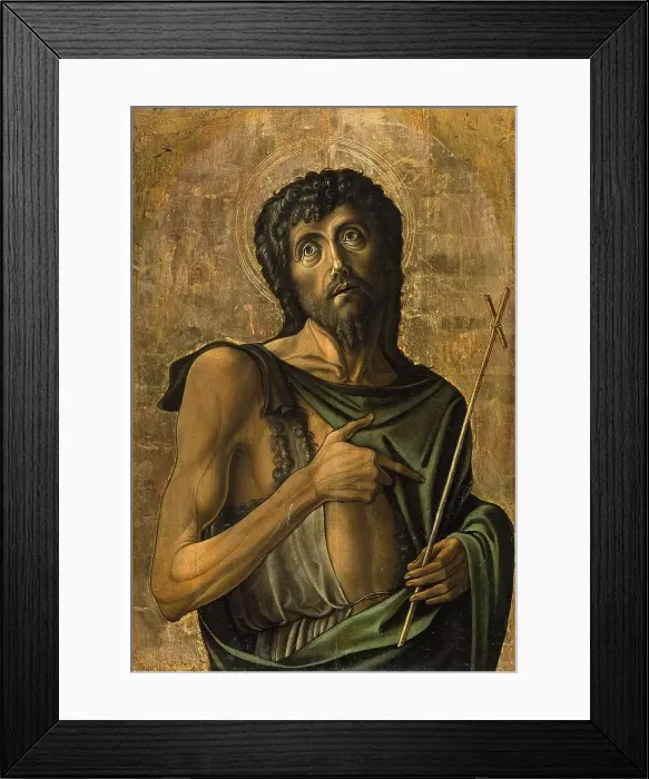 Framed Print : Saint John the Baptist, 1475. Creator: Alvise Vivarini Framed Print : Saint John the Baptist, 1475. Creator: Alvise Vivarini