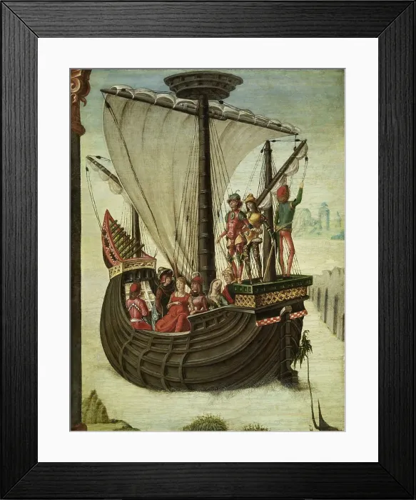 Framed Print : The Argonauts Leaving Colchis, 1480. Creator: Ercole de Roberti