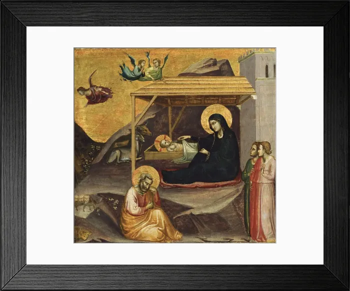 Framed Print : The Nativity, 1325. Creator: Taddeo Gaddi Framed Print : The Nativity, 1325. Creator: Taddeo Gaddi