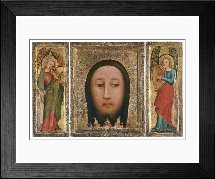 Framed Print : Triptych of The Holy Face, 1390. Creators: Master Bertram of Hamburg, Master Bertram Of Minden Framed Print : Triptych of The Holy Face, 1390. Creators: Master Bertram of Hamburg, Master Bertram Of Minden