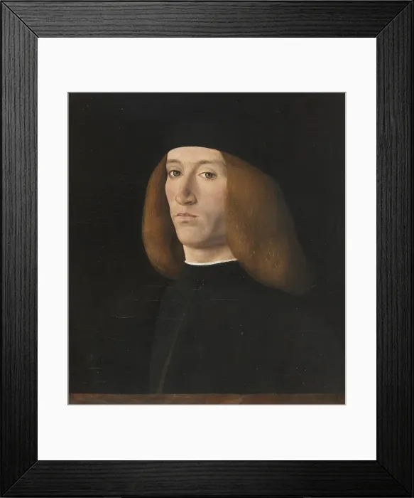 Framed Print : Portrait of a Young Man, unknown date. Creator: Andrea Solario Framed Print : Portrait of a Young Man, unknown date. Creator: Andrea Solario
