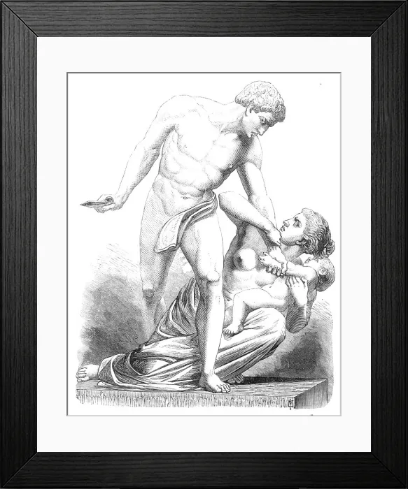 Framed Print : The Massacre Of The Innocents (Royal Academy Gold Medal, Sculpture), By Mr. Henry Wiles, 1868. Creator: Unknown Framed Print : The Massacre Of The Innocents (Royal Academy Gold Medal, Sculpture), By Mr. Henry Wiles, 1868. Creator: Unknown