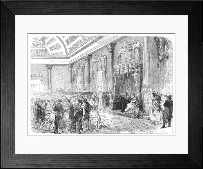 Framed Print : Ball at the British Embassy, Constantinople, in honour of the Prince and Princess of Wales, 1869. Creator: Unknown Framed Print : Ball at the British Embassy, Constantinople, in honour of the Prince and Princess of Wales, 1869. Creator: Unknown