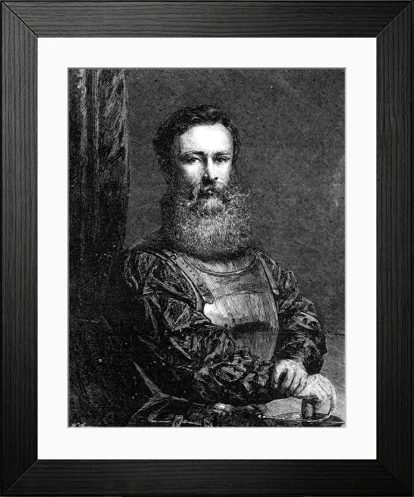 Framed Print : A Soldier, painted by the late John Phillip, R.A, , 1868. Creator: W Thomas Framed Print : A Soldier, painted by the late John Phillip, R.A, , 1868. Creator: W Thomas