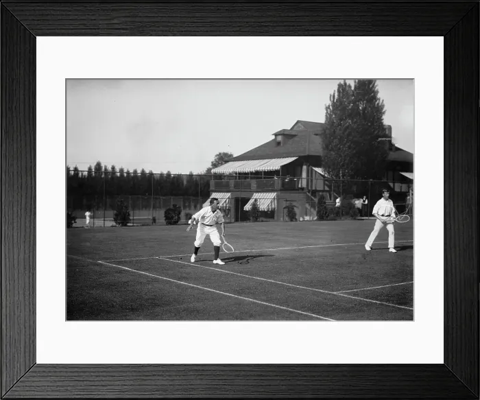 Framed Print : Rice [and] Doust [tennis], 1913. Creator: Bain News Service