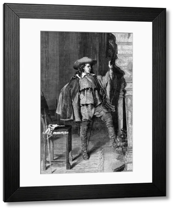 Framed Print : The Cavalier, by E. Meissonier, from the winter exhibition, No, 7, Haymarket, 1868. Creator: W Thomas Framed Print : The Cavalier, by E. Meissonier, from the winter exhibition, No, 7, Haymarket, 1868. Creator: W Thomas