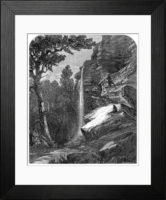 Framed Print : Bushman's Cave, Eland Berg, Kat River, South Africa, 1869. Creator: Unknown Framed Print : Bushman's Cave, Eland Berg, Kat River, South Africa, 1869. Creator: Unknown
