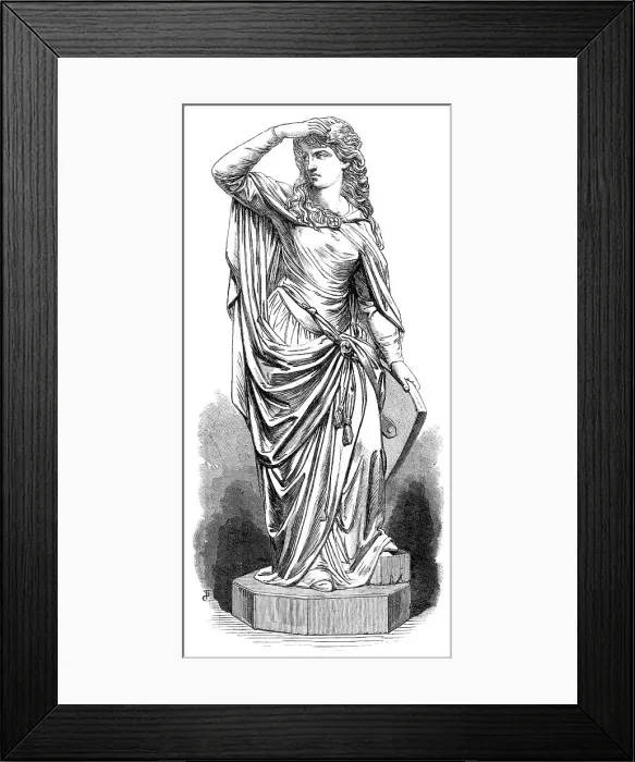 Framed Print : Elaine, by T. S. Westmacott, in the exhibition of the Royal Academy, 1868. Creator: Unknown Framed Print : Elaine, by T. S. Westmacott, in the exhibition of the Royal Academy, 1868. Creator: Unknown