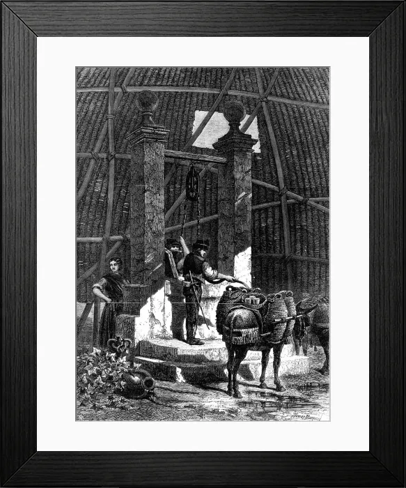 Framed Print : Water-Carriers at the Well in the Alhambra, Spain, T. R. Macquoid...Water-Colour Exhibition, 1868. Creator: Unknown Framed Print : Water-Carriers at the Well in the Alhambra, Spain, T. R. Macquoid...Water-Colour Exhibition, 1868. Creator: Unknown
